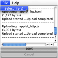 JFileUpload + SCP on MacOSX